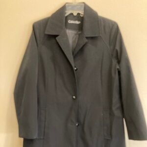 Black Raincoat Calvin Klein